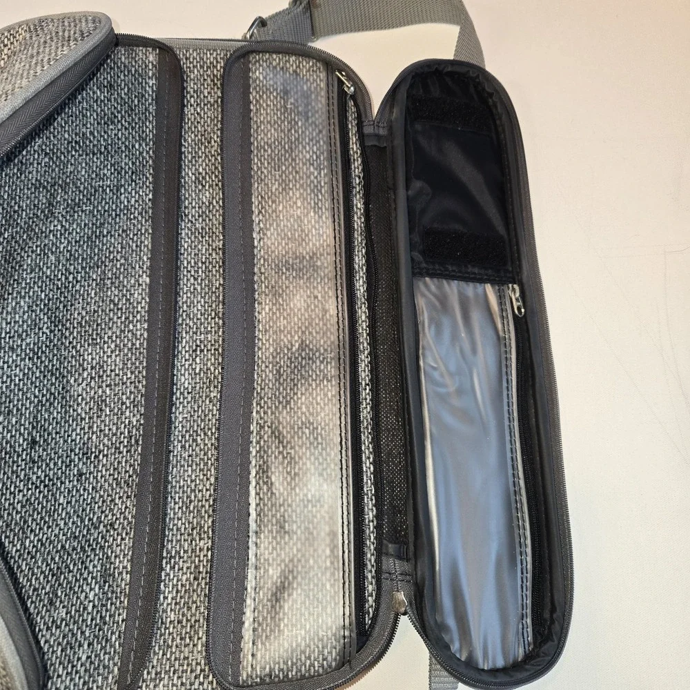 Samsonite Profile Tweed 1987 Gray Shoulder Bag Carry‎ On Small Suitcase